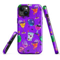 Durable Monster Party iPhone® Tough Case featuring vibrant designs, perfect for stylish phone protection.