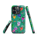 Colorful Monster Party iPhone® Tough Case features durable dual-layer design for stylish phone protection.