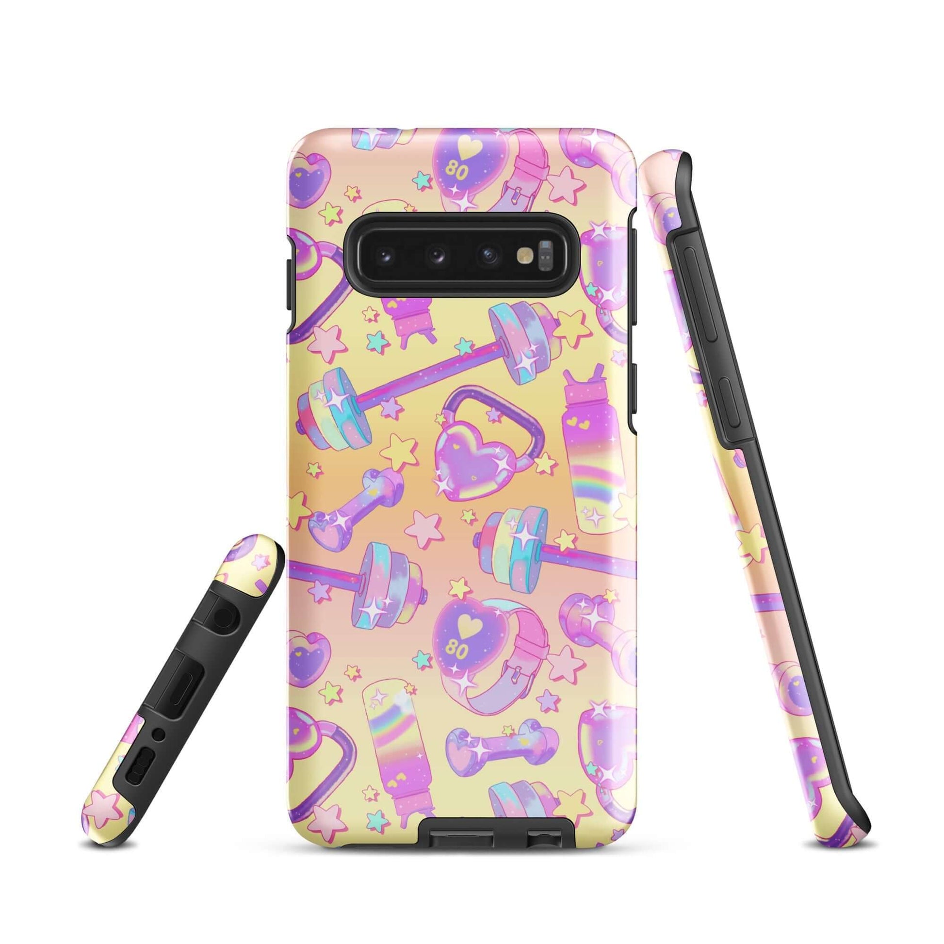 Stylish Glitter Gains Samsung® Tough Case featuring a vibrant design, offering durability and protection for your phone.