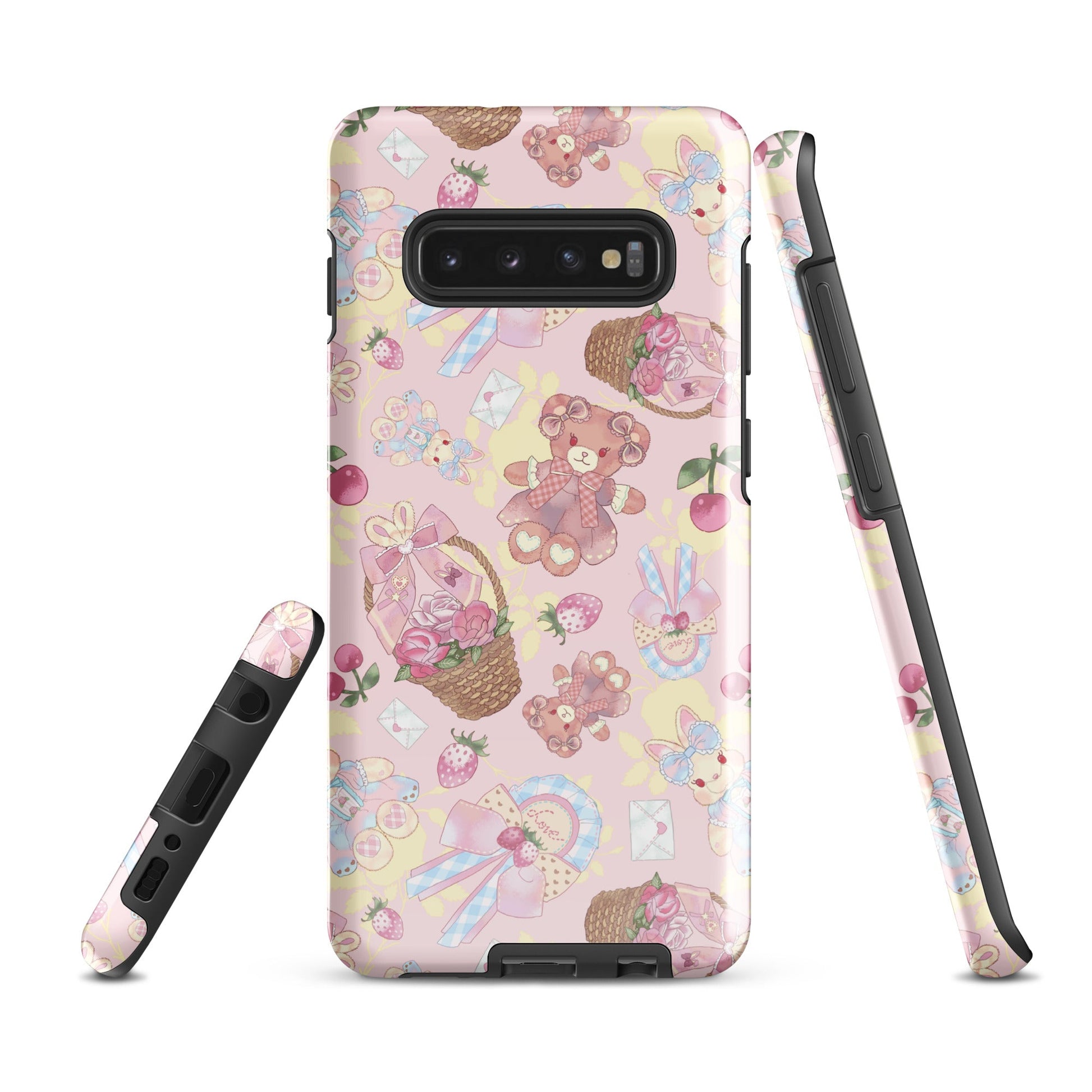 Stylish Sweet Teddy Samsung® Tough Case features vibrant teddy bear design, offering durability and protection for your phone.