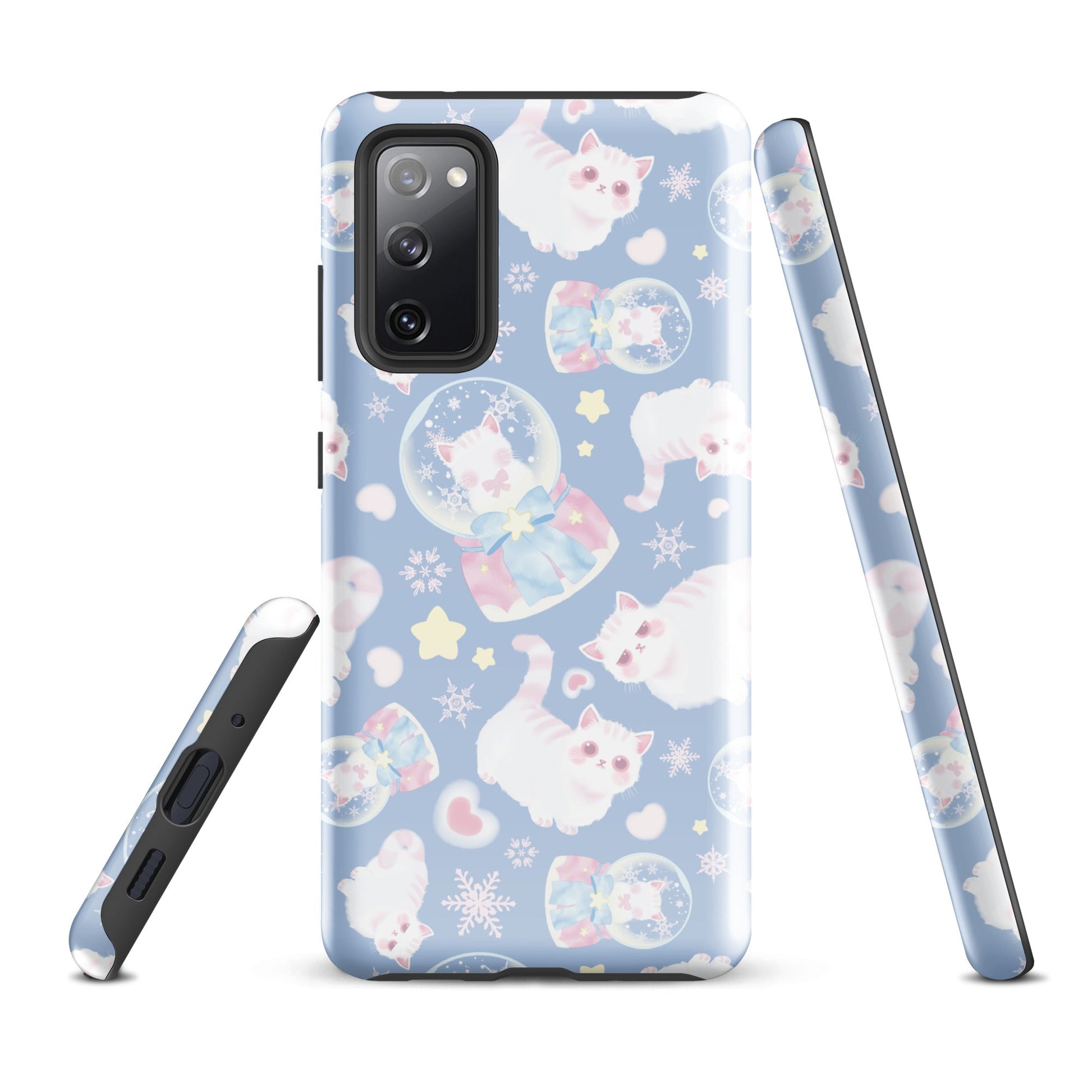 Snow Kitten Samsung® Tough Case features adorable kittens in a stylish design, providing durable protection for your phone.