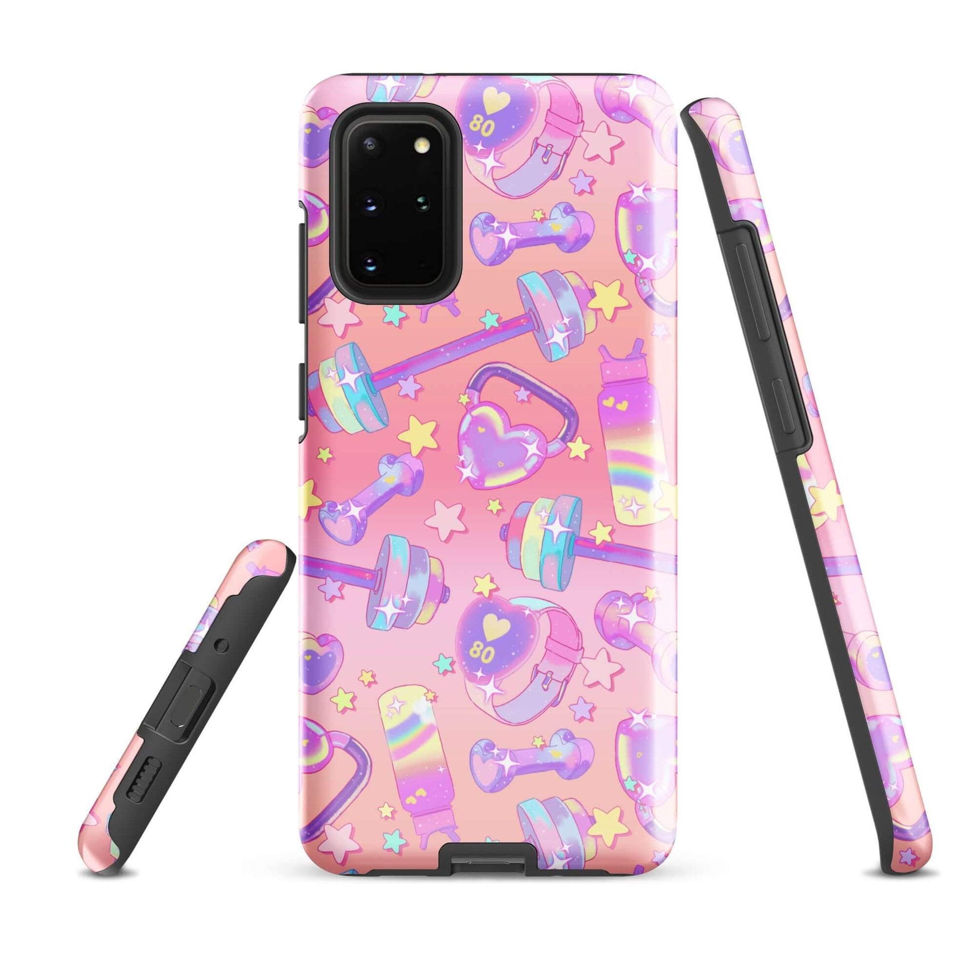 Stylish Glitter Gains Samsung® Tough Case with colorful designs, offering impact resistance and sleek protection for your phone.