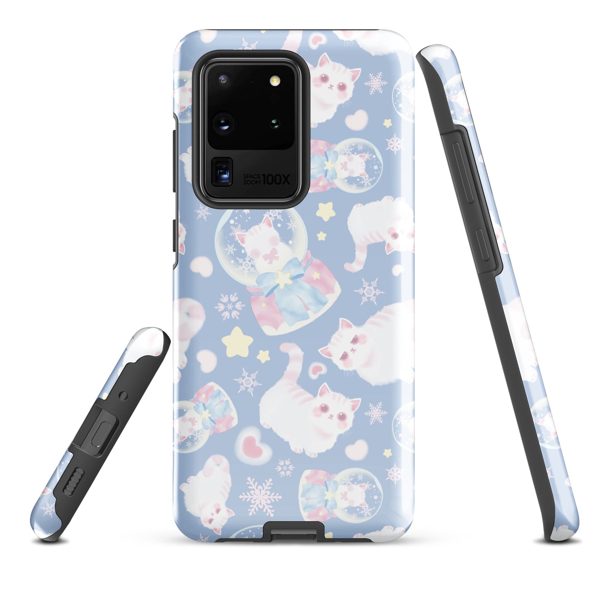 Protect your phone stylishly with the Snow Kitten Samsung® Tough Case, featuring adorable kittens and durable design.