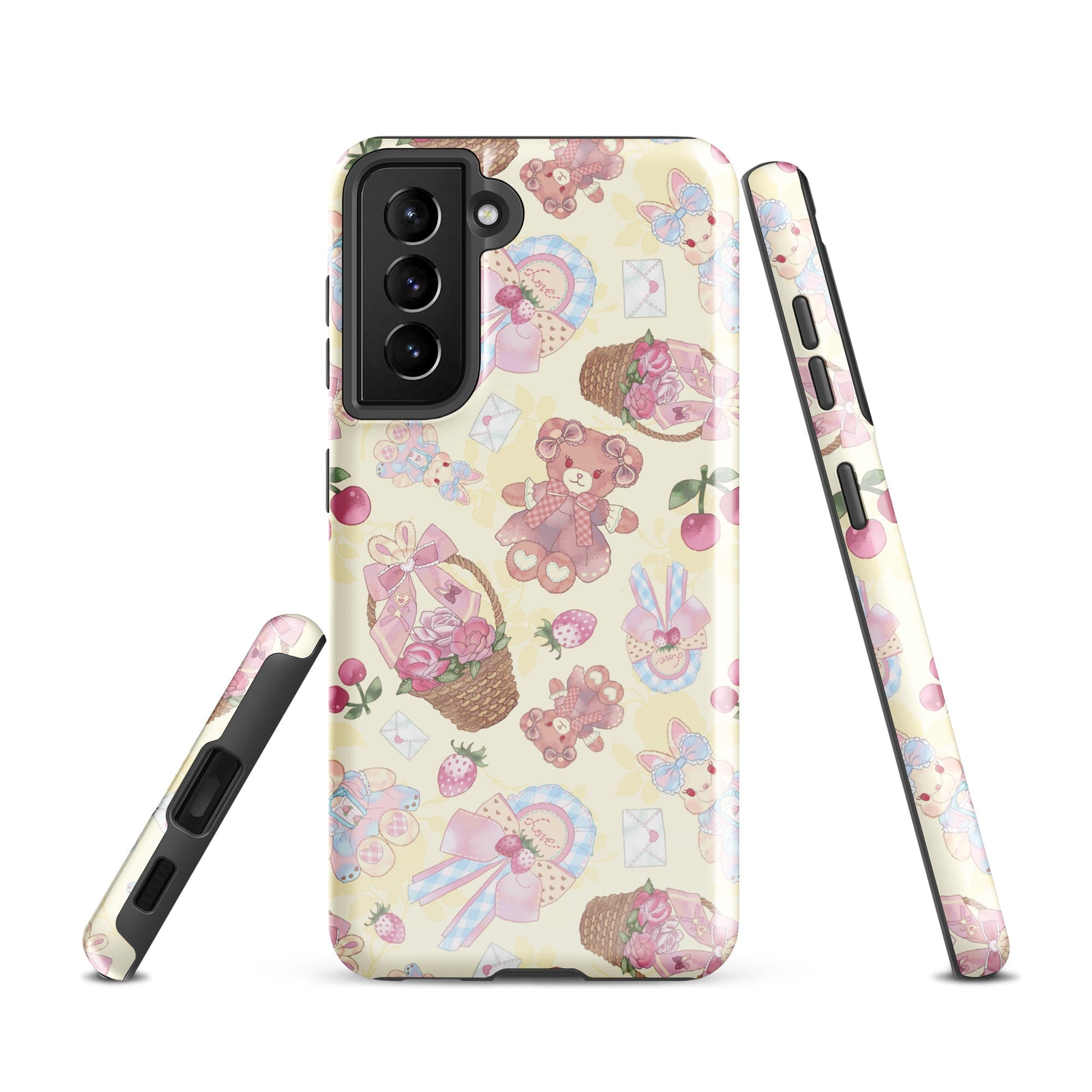 Sweet Teddy Samsung® Tough Case features charming teddy bear designs for stylish phone protection and durability.