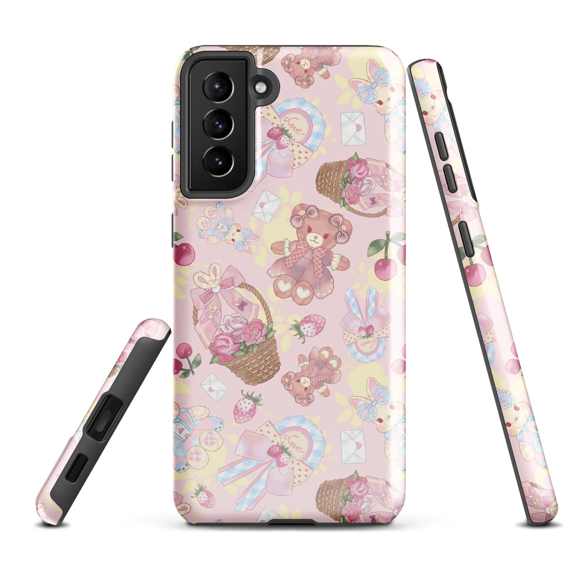Stylish Sweet Teddy Samsung® Tough Case featuring adorable teddy bear patterns for ultimate phone protection.