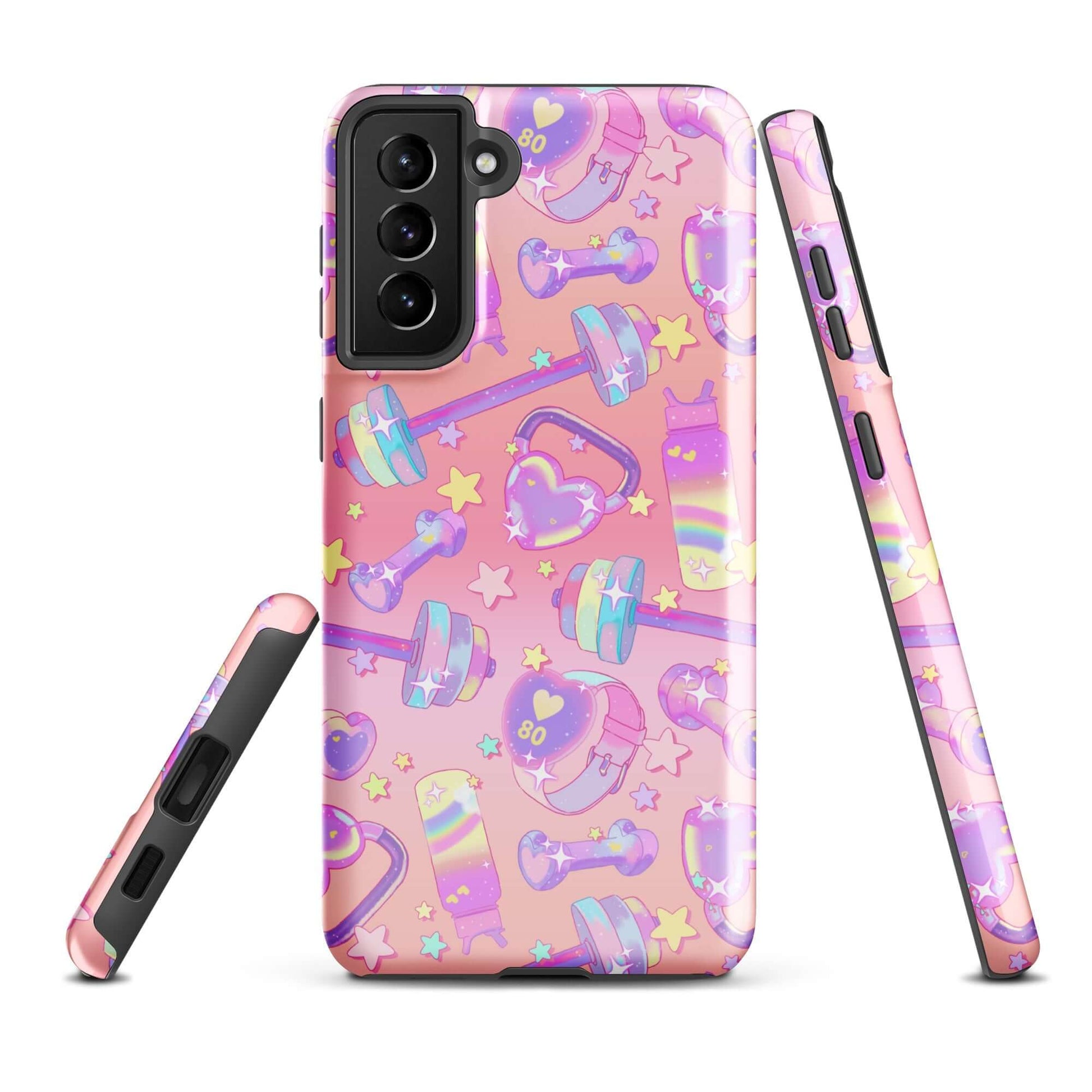 Stylish Glitter Gains Samsung® Tough Case features a chic design for ultimate phone protection and durability.