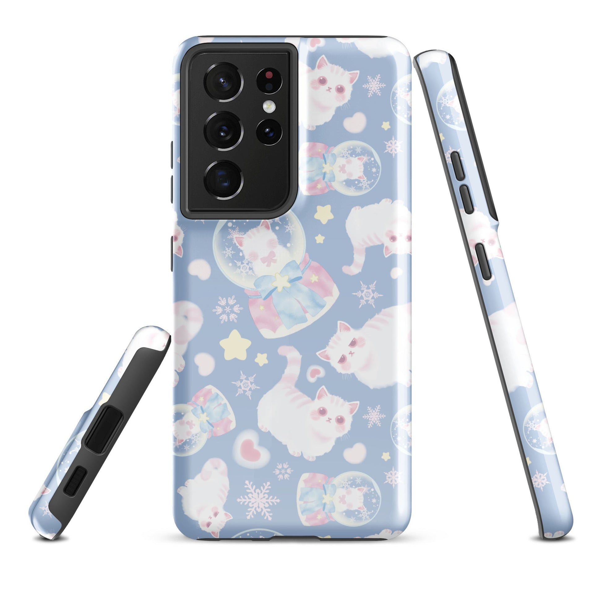 Stylishly protect your phone with the Snow Kitten Samsung® Tough Case, featuring a cute kitten design and dual-layer durability.