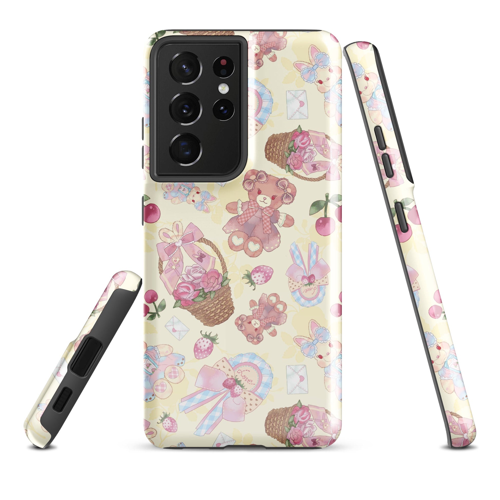 Protect your phone in style with the Sweet Teddy Samsung® Tough Case, featuring a charming teddy bear design.