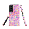 Stylish Glitter Gains Samsung® Tough Case featuring vibrant designs, ensuring durability and protection for your phone.