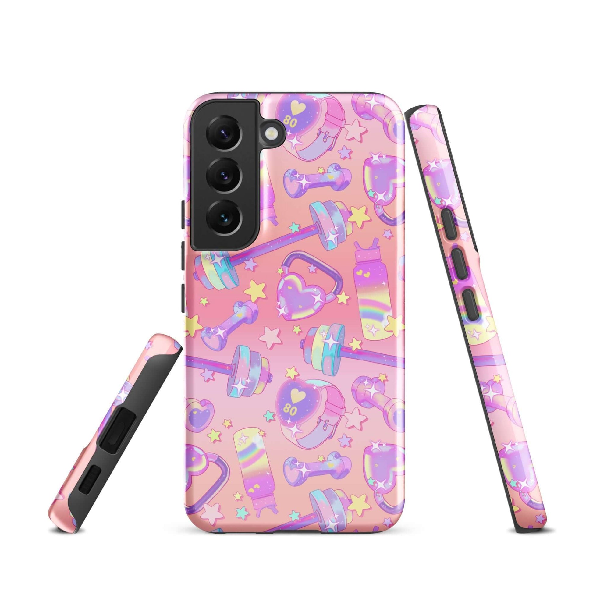 Stylish Glitter Gains Samsung® Tough Case featuring vibrant designs, ensuring durability and protection for your phone.