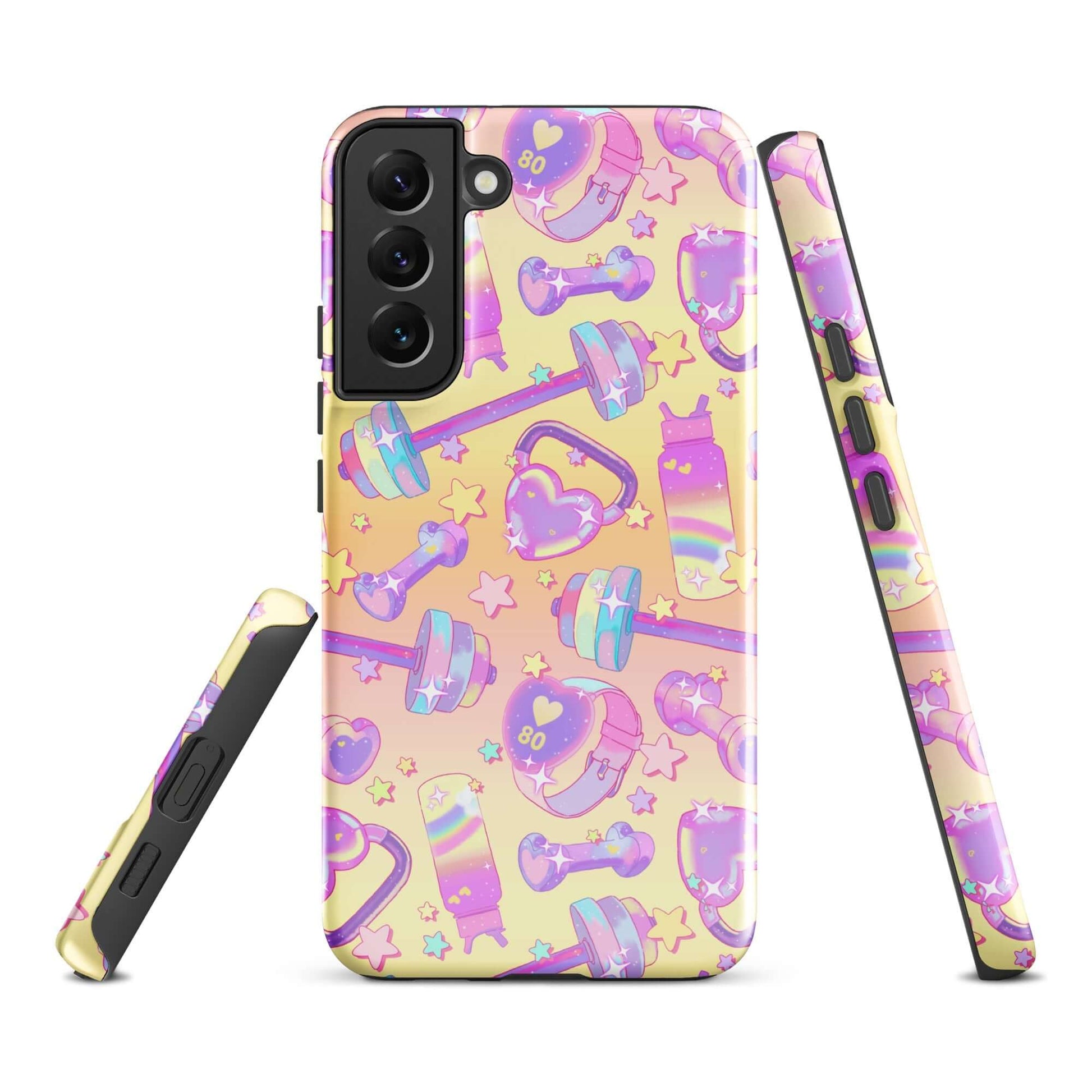 Glitter Gains Samsung® Tough Case showcases a colorful design, providing stylish protection for your phone.