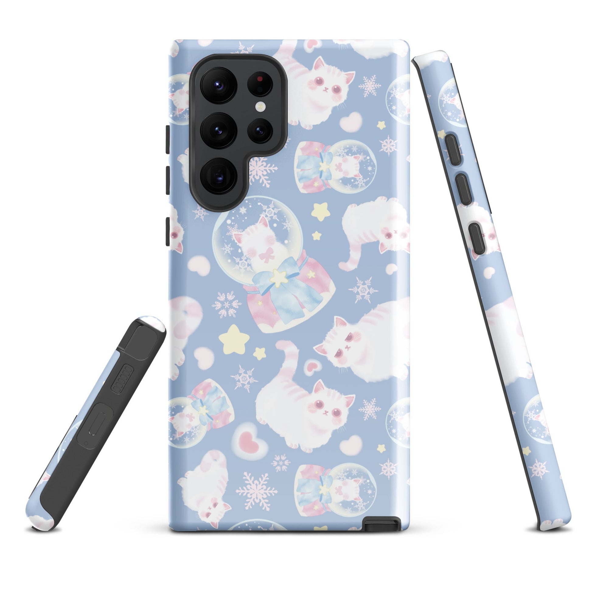 Protect your phone with the stylish Snow Kitten Samsung® Tough Case, featuring a whimsical design and dual-layer durability.