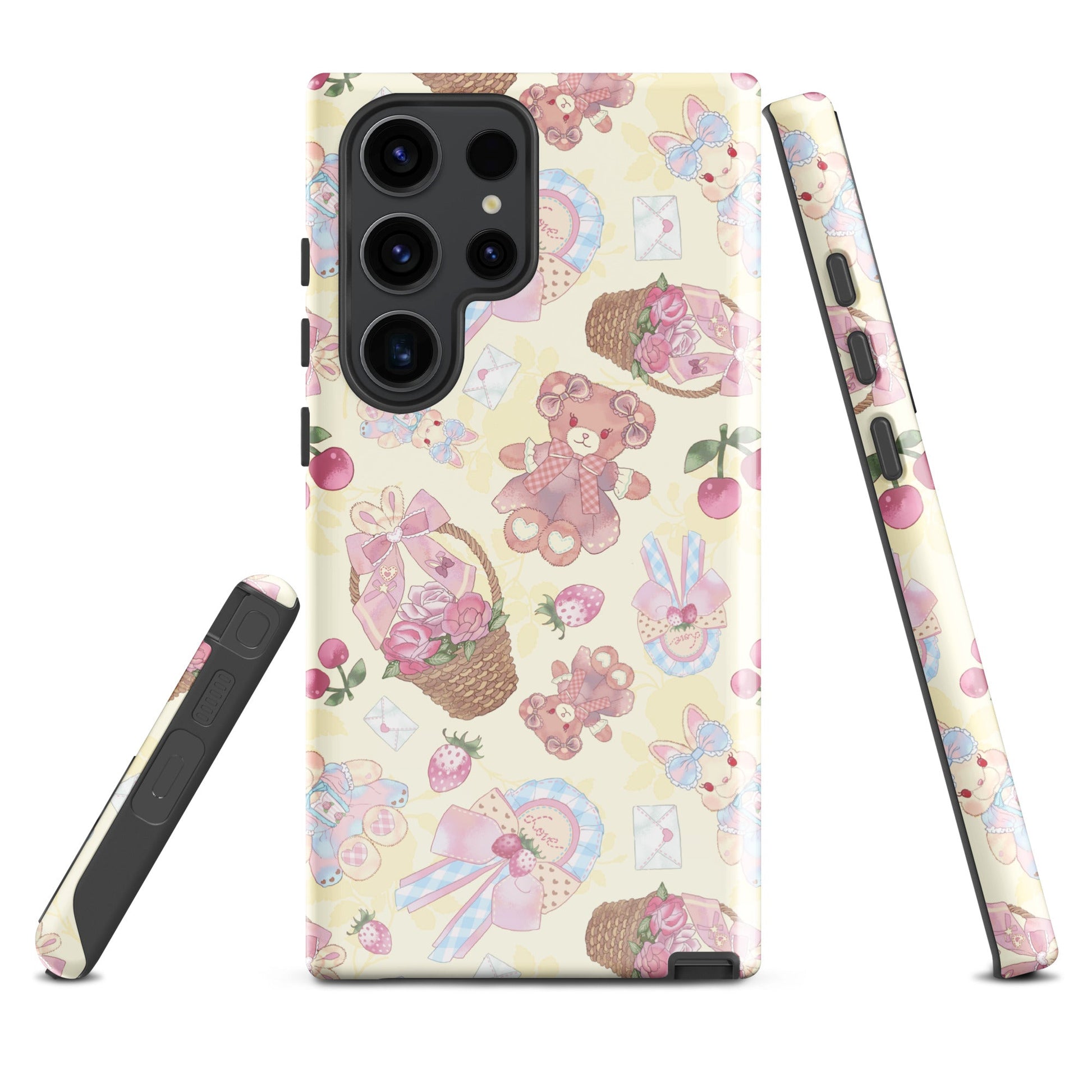 Stylish Sweet Teddy Samsung® Tough Case featuring cute teddy bears, ensuring durability and protection for your device.