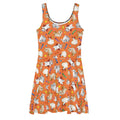 Trick or Treaters Skater Dress features a fun Halloween print, perfect for festive celebrations any time of year.