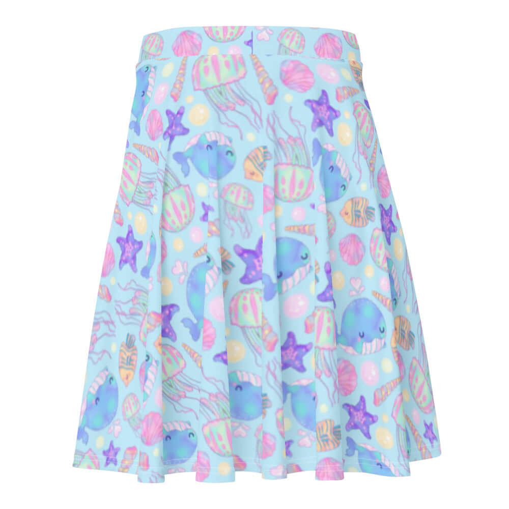 Flirty and fun, the Under the Sea Skater Skirt features a vibrant ocean-themed print and comfy elastic waistband.