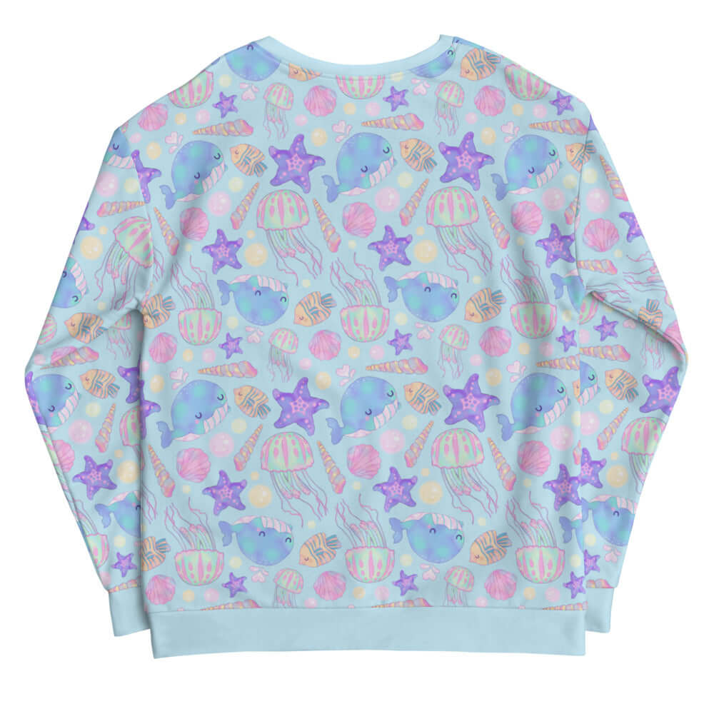 Colorful Under the Sea Sweatshirt featuring playful marine designs, perfect for comfort and conversation.