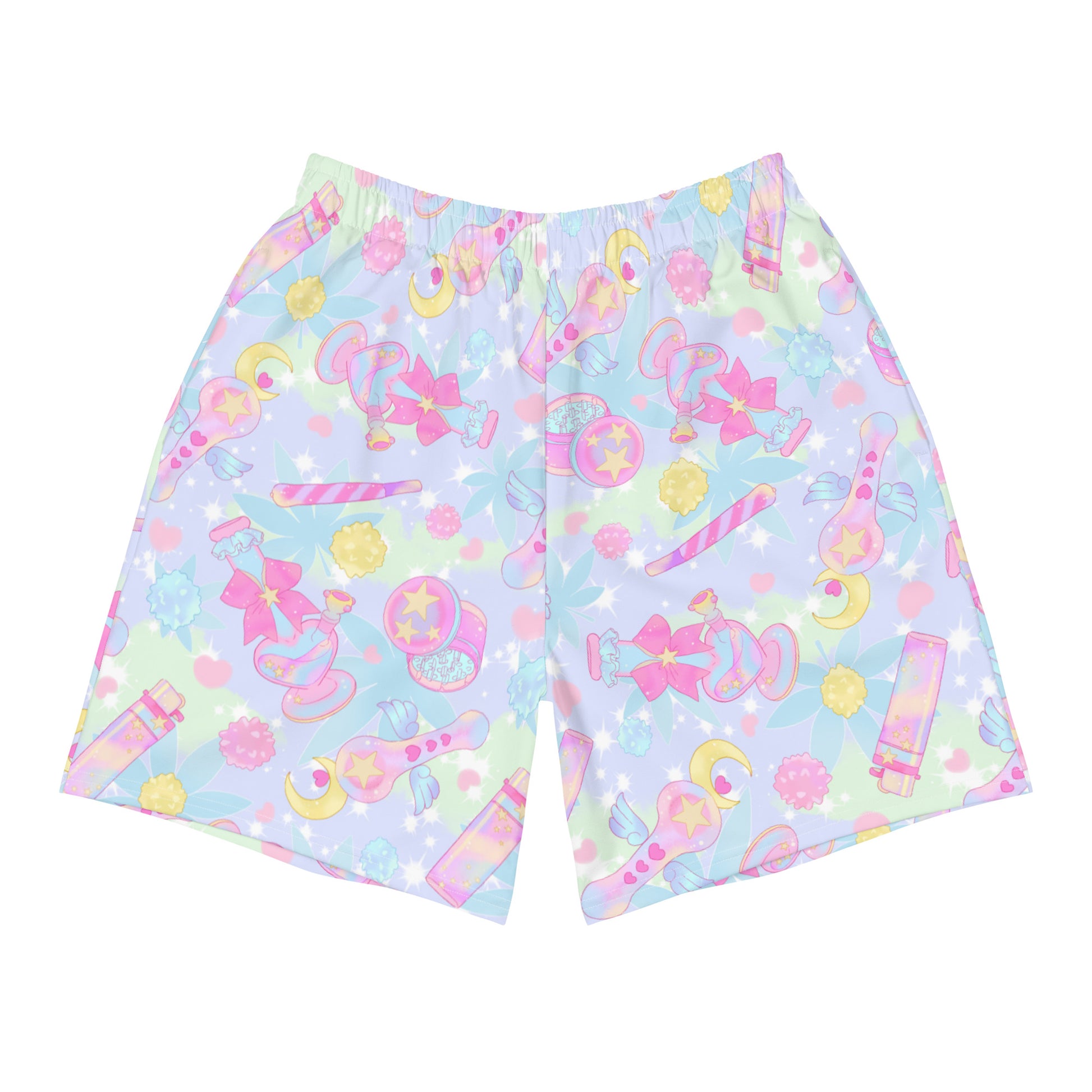 Colorful Men's Indica Magica Athletic Shorts perfect for running, swimming, or any activity. Stylish and comfortable fit.