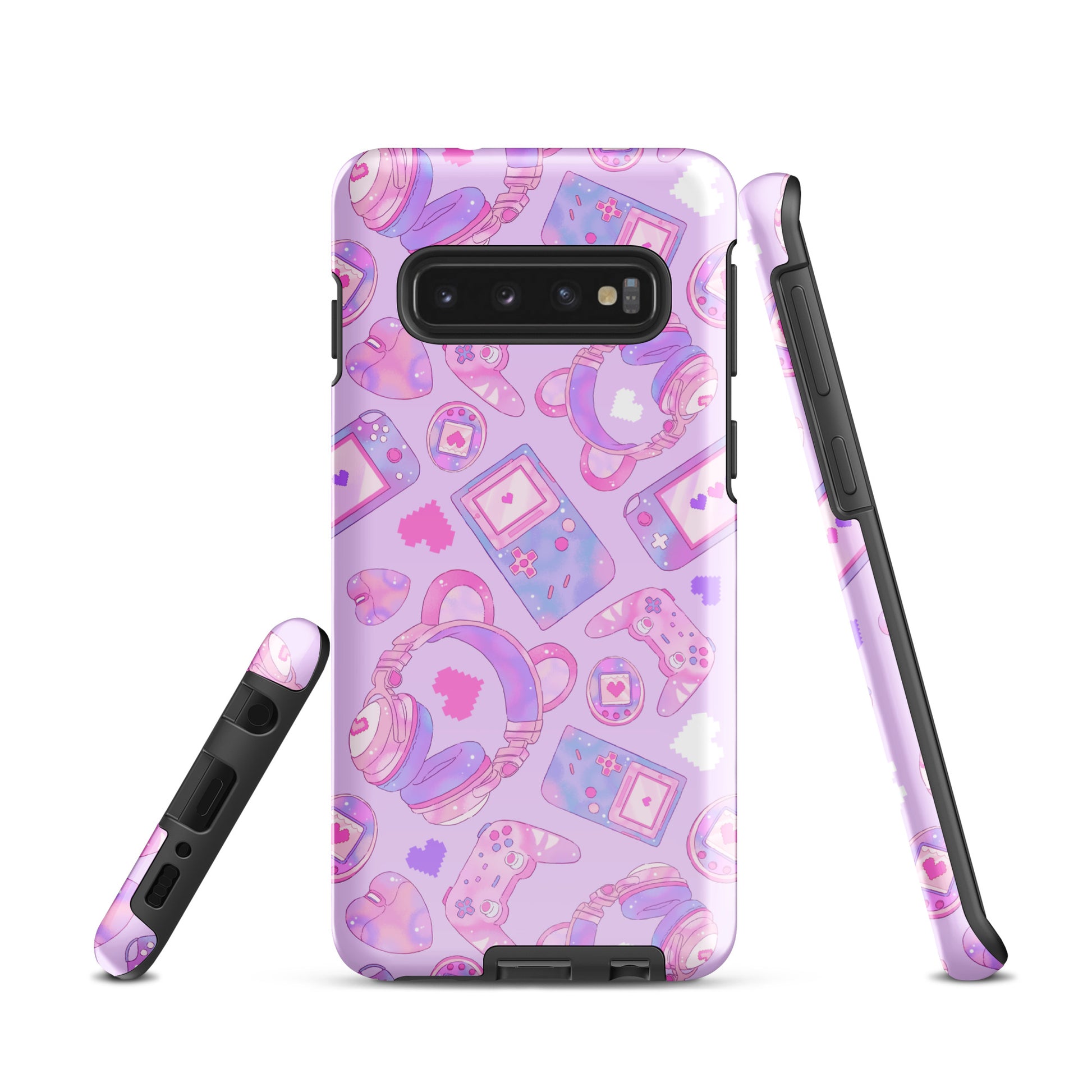 Stylish Gamer Girl Samsung® Tough Case featuring a vibrant design, ensuring durability and protection for your phone.