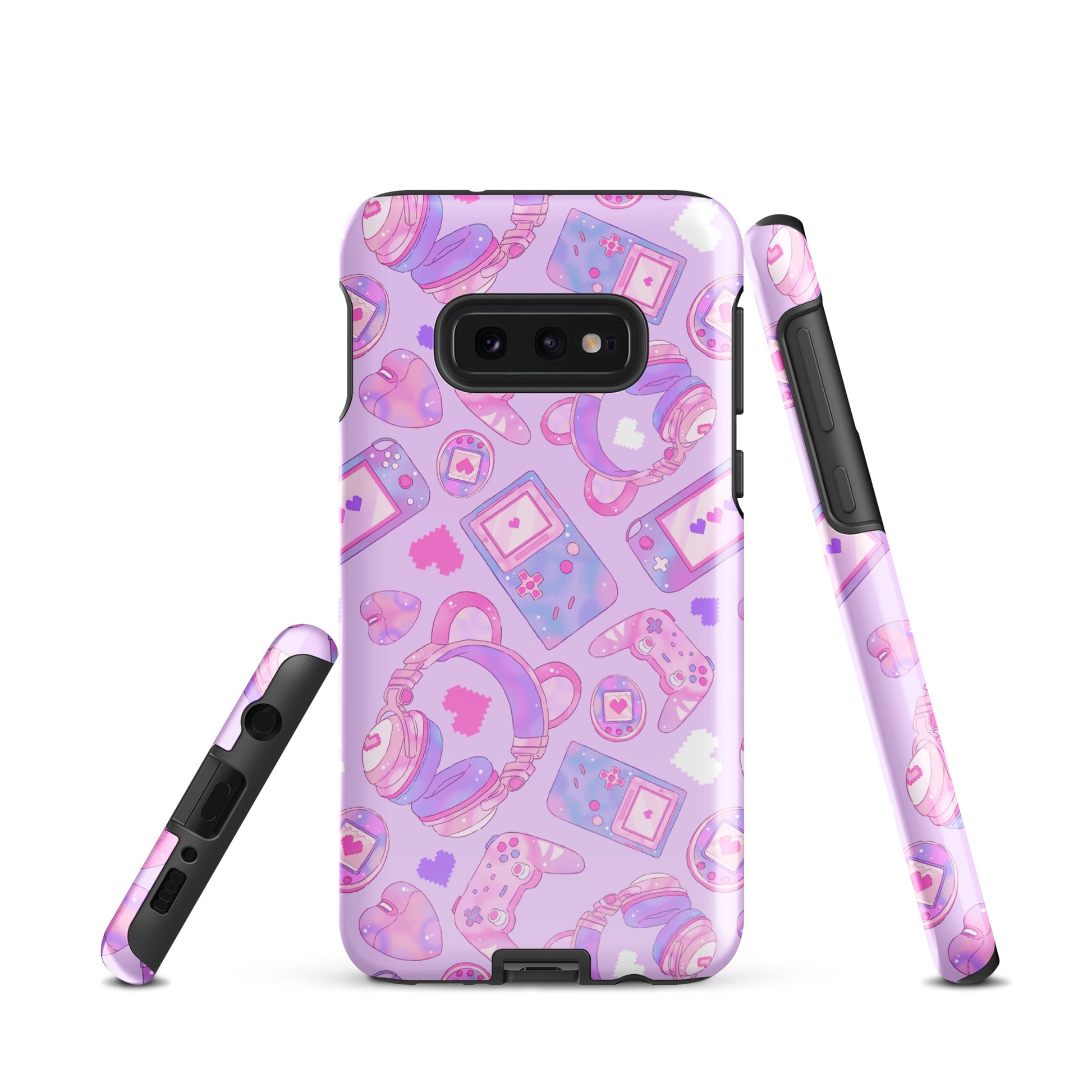 Stylish Gamer Girl Samsung® Tough Case features a vibrant design and dual-layer protection for ultimate phone safety.