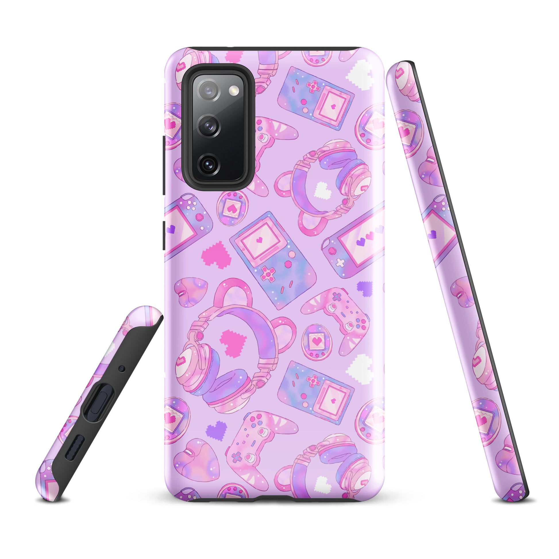 Vibrant Gamer Girl Samsung® Tough Case featuring a playful design, ideal for protecting your phone stylishly.