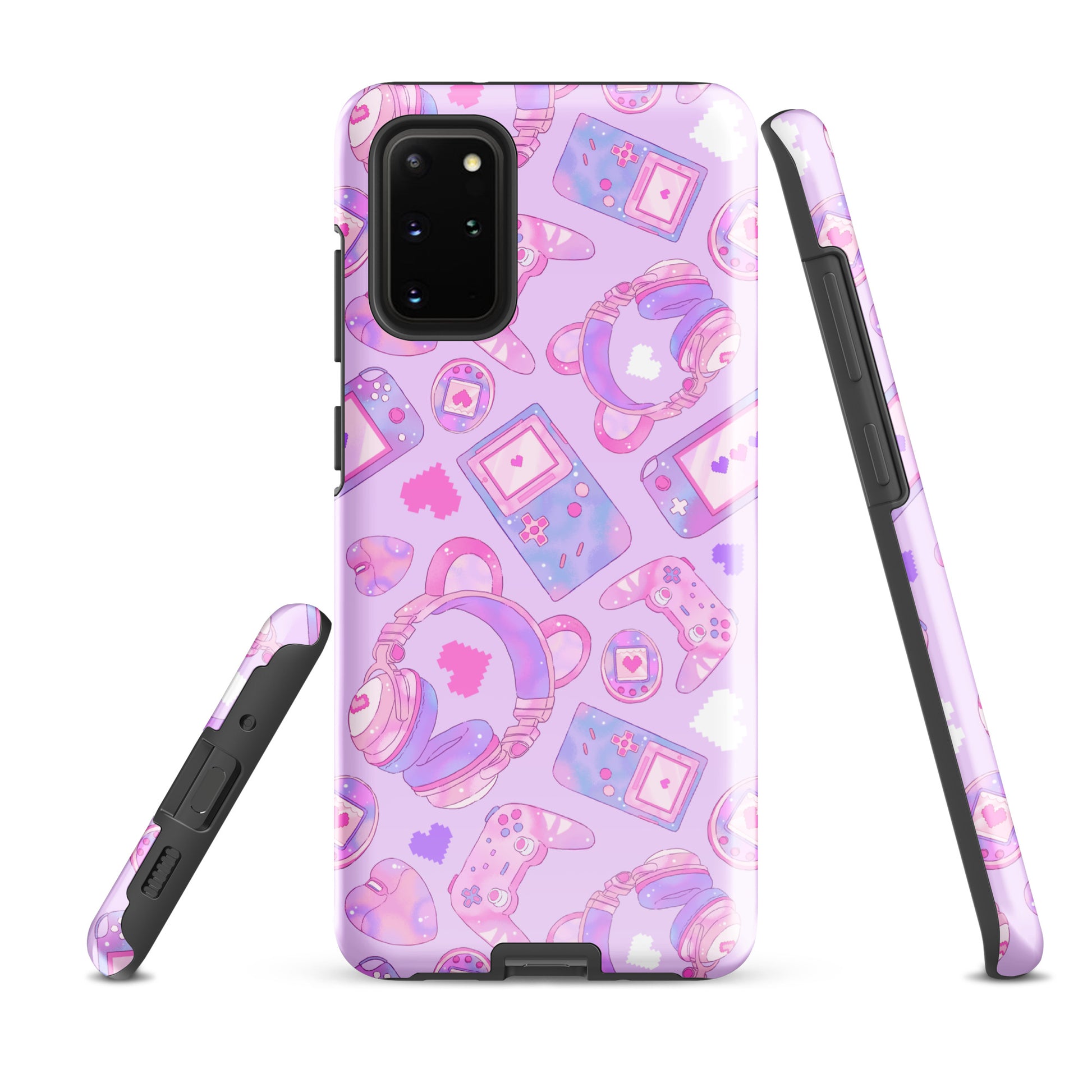 Stylish Gamer Girl Samsung® Tough Case featuring vibrant gaming graphics, offering durability and protection for your phone.