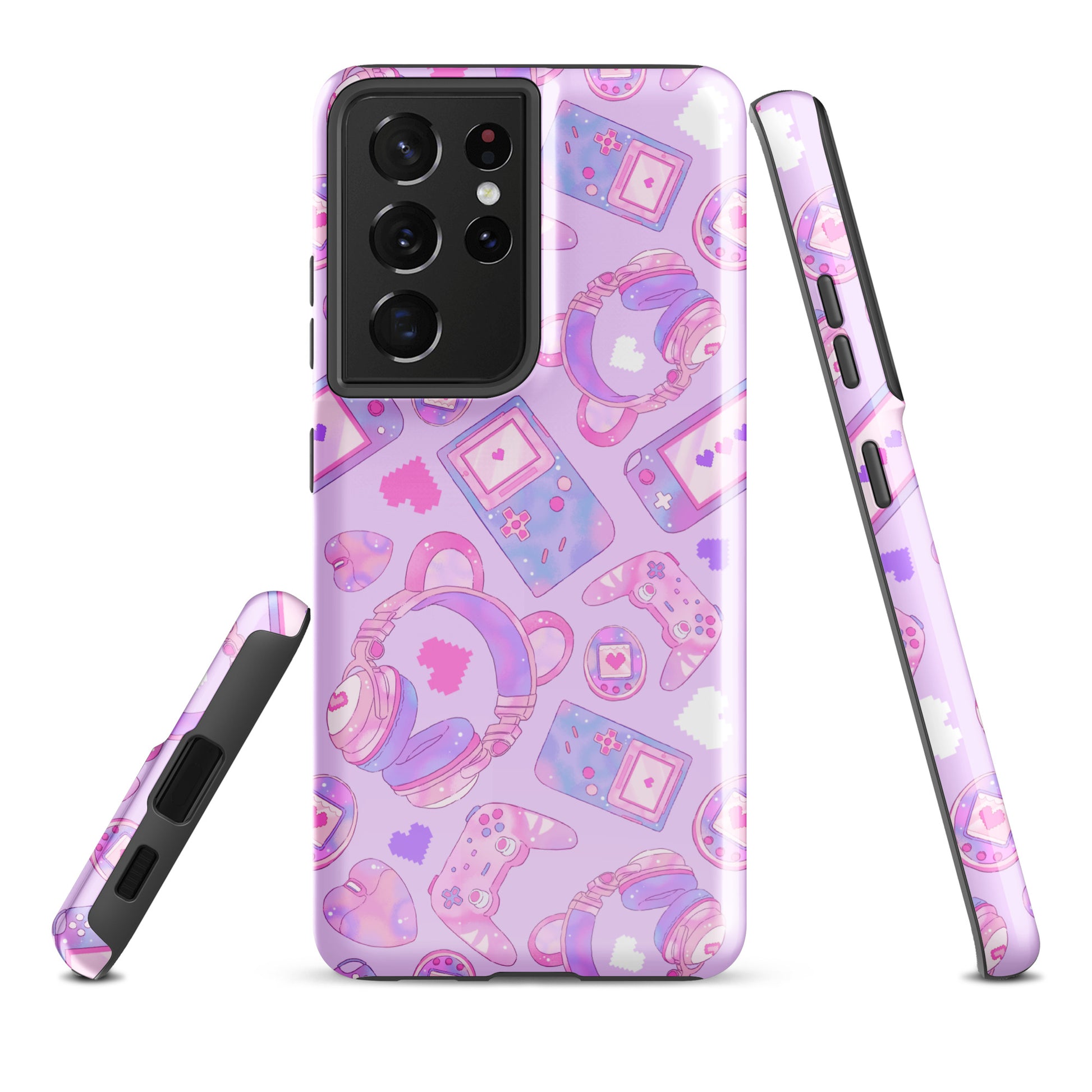 Gamer Girl Samsung® Tough Case showcases a vibrant design, blending style with protection for your phone.