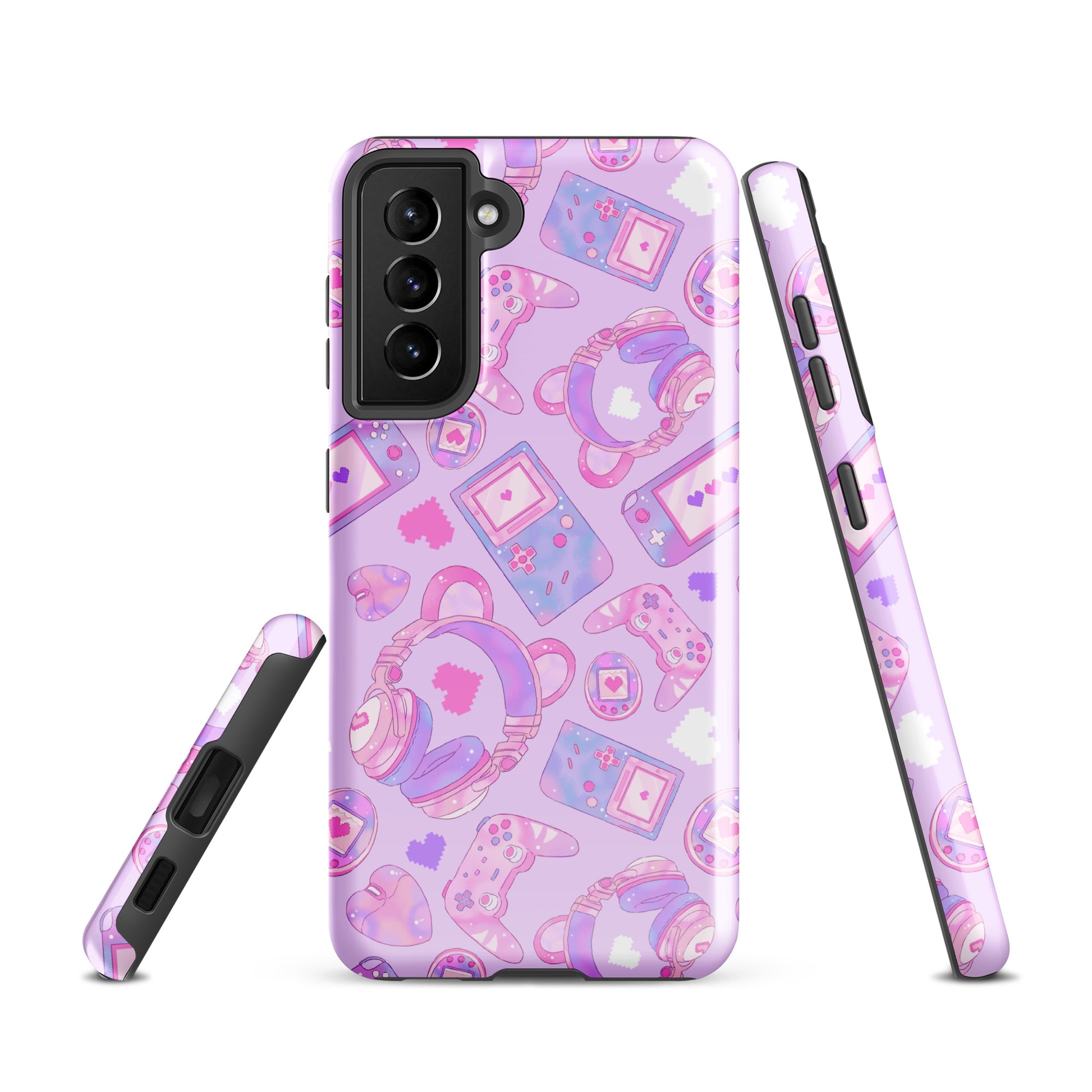 Protect your phone with the Gamer Girl Samsung® Tough Case, featuring a stylish design and durable dual-layer protection.