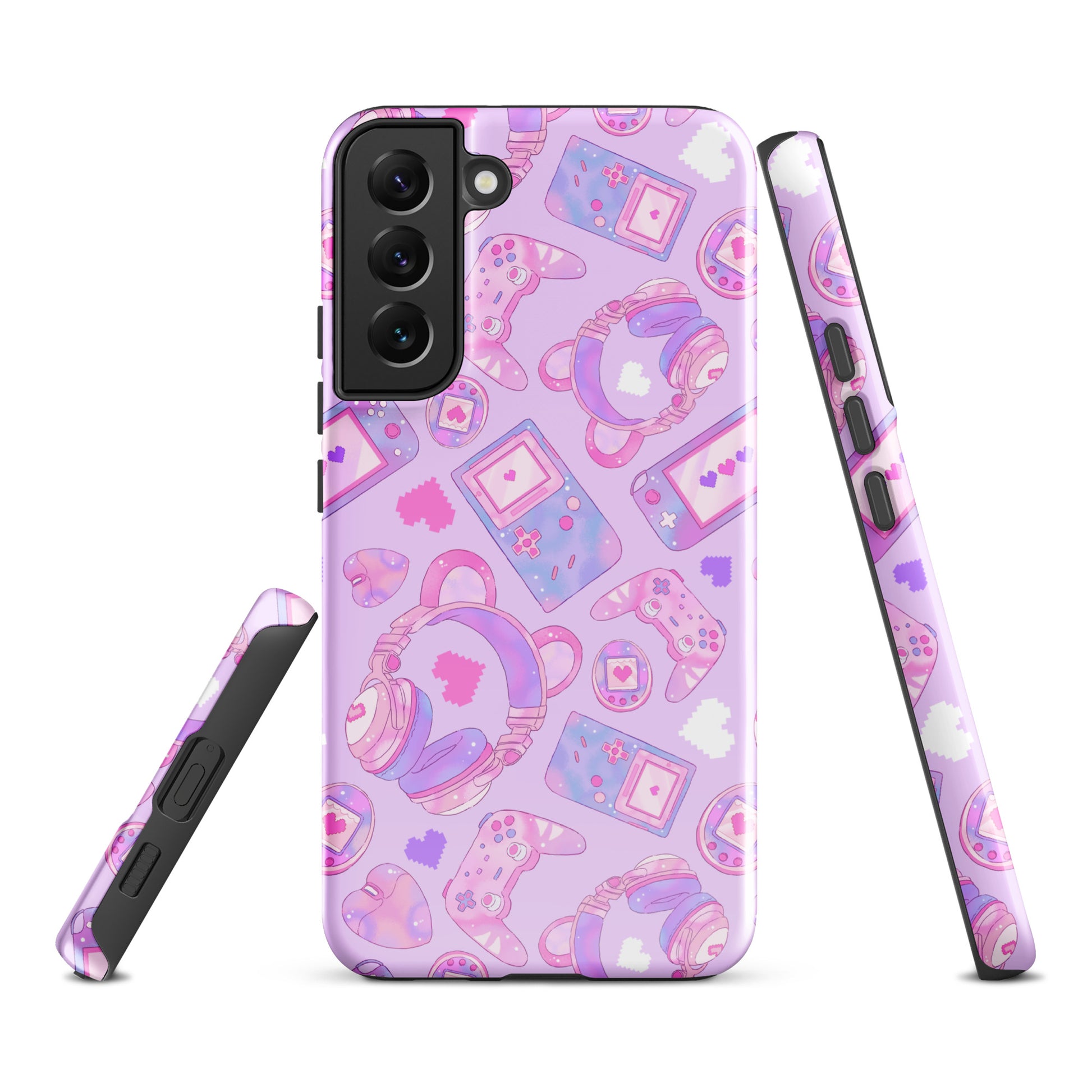 Gamer Girl Samsung® Tough Case featuring vibrant gaming designs, offering durability and style for your phone.
