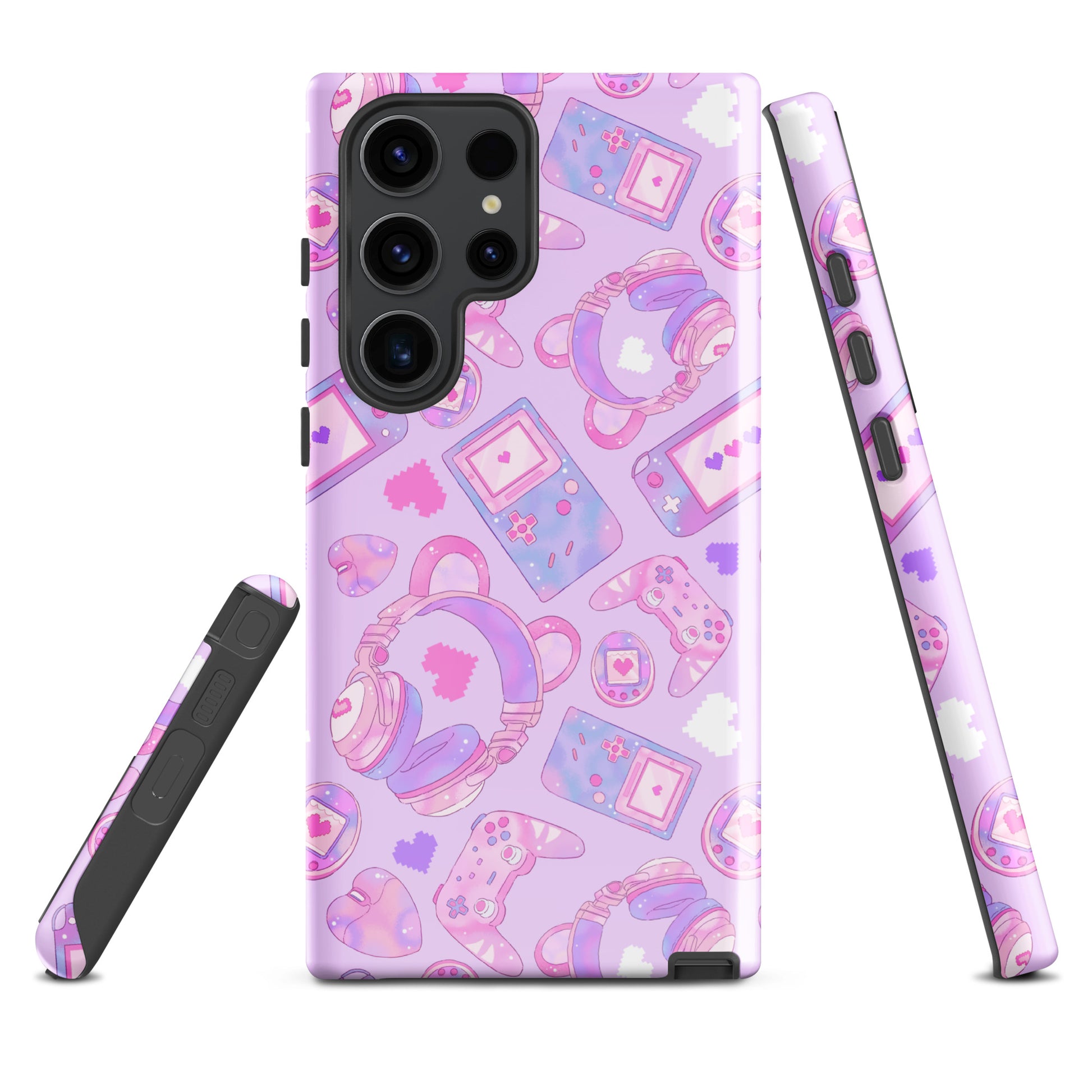 Gamer Girl Samsung® Tough Case features colorful gaming designs, providing stylish protection for your phone.