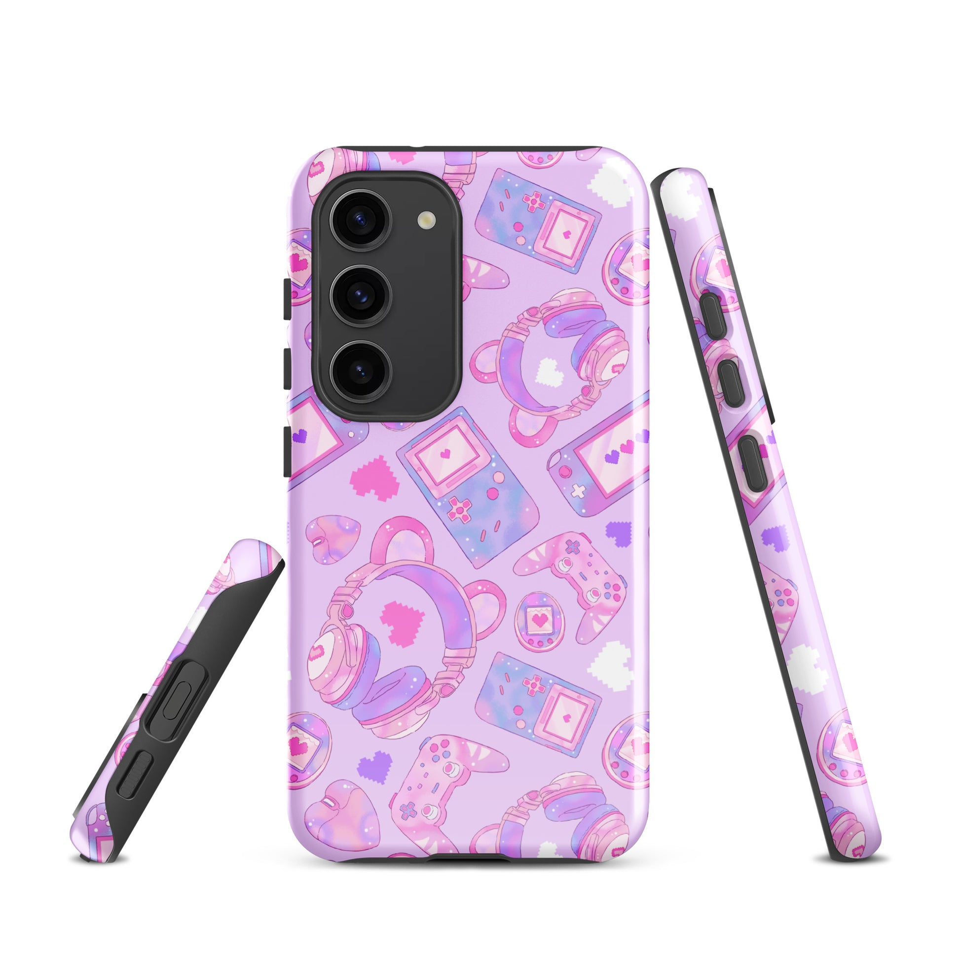 Gamer Girl Samsung® Tough Case showcases a vibrant design, offering durability and style for your phone protection.