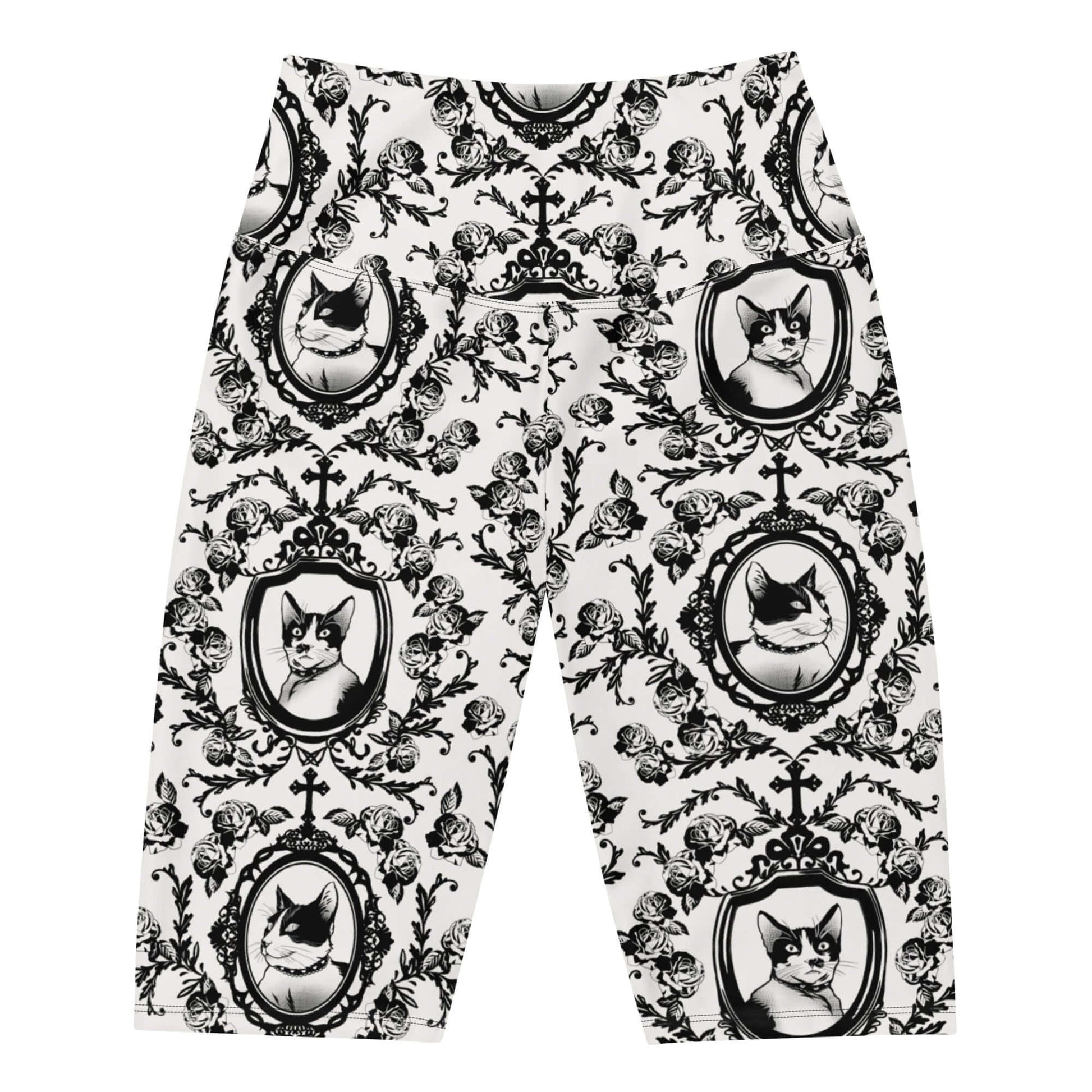 Elevate your style with Queen's Beloved Kitty Biker Shorts, perfect for lounging or on-the-go elegance.