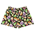 Stylish Filipino Dessert Athletic Short Shorts featuring vibrant dessert patterns, perfect for workouts or pool days.