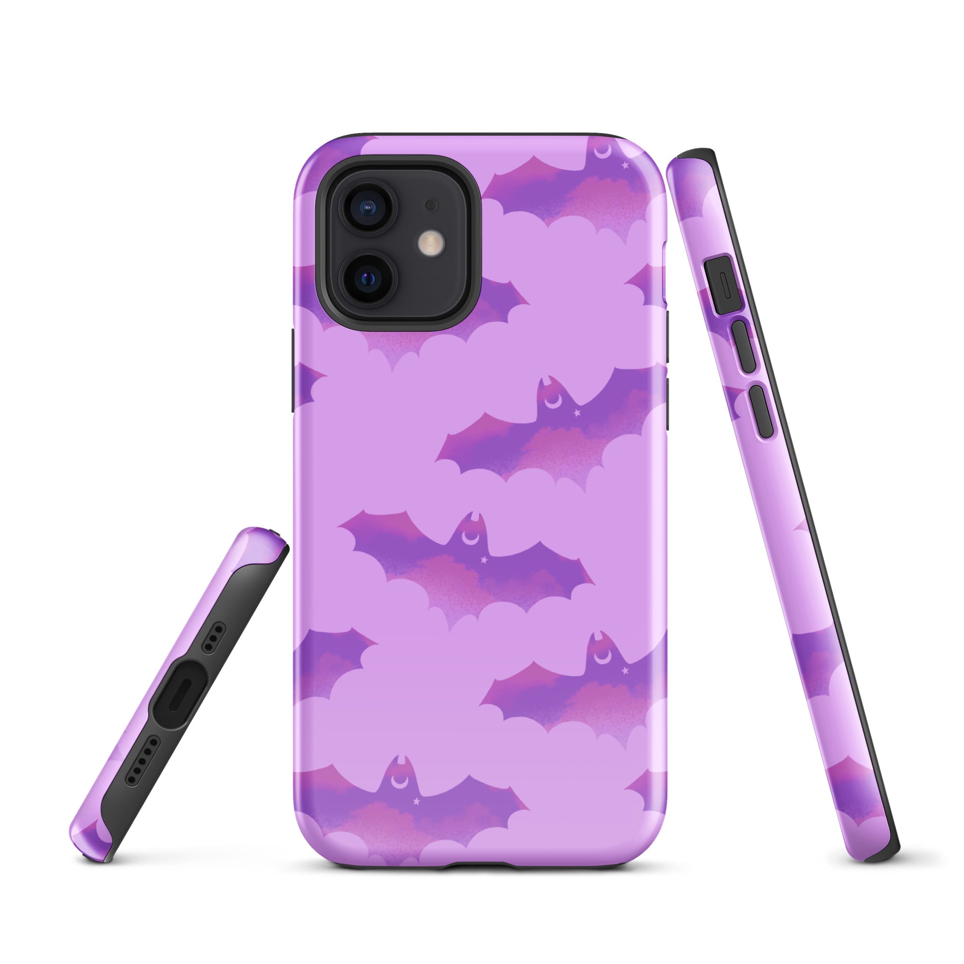 Aensland iPhone® Tough Case features a stylish bat design, offering durable protection for your phone all year round.