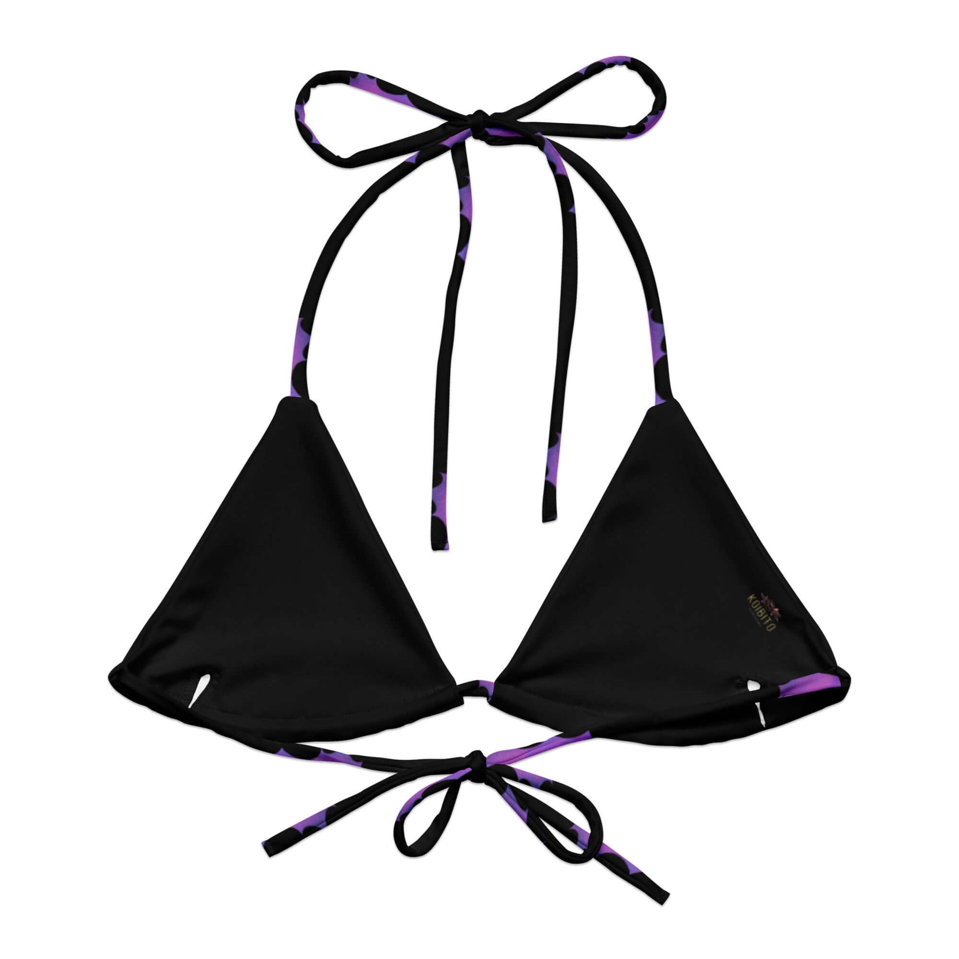 Stylish Aensland Padded String Bikini Top features soft recycled fabric and adjustable straps for summer fun.