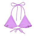 Stylish Aensland Padded String Bikini Top in soft recycled fabric, perfect for summer with UPF 50+ protection.