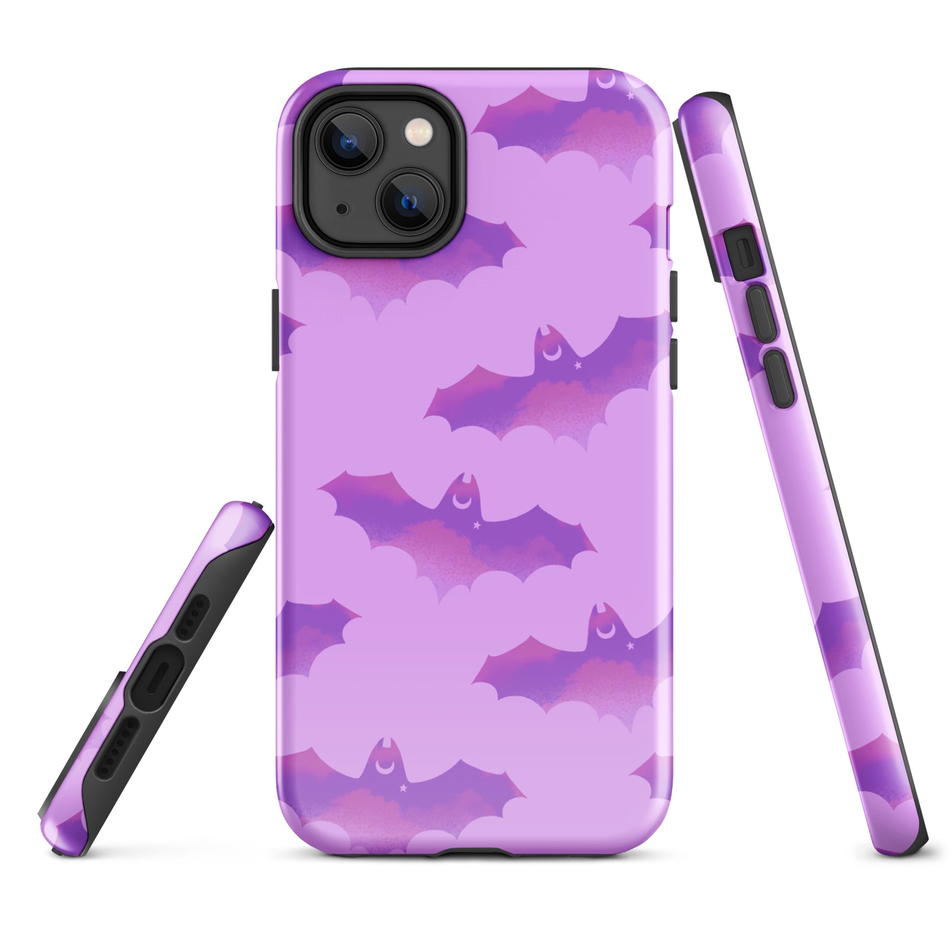 Aensland iPhone® Tough Case features a stylish bat design, offering durable protection and impact absorption.