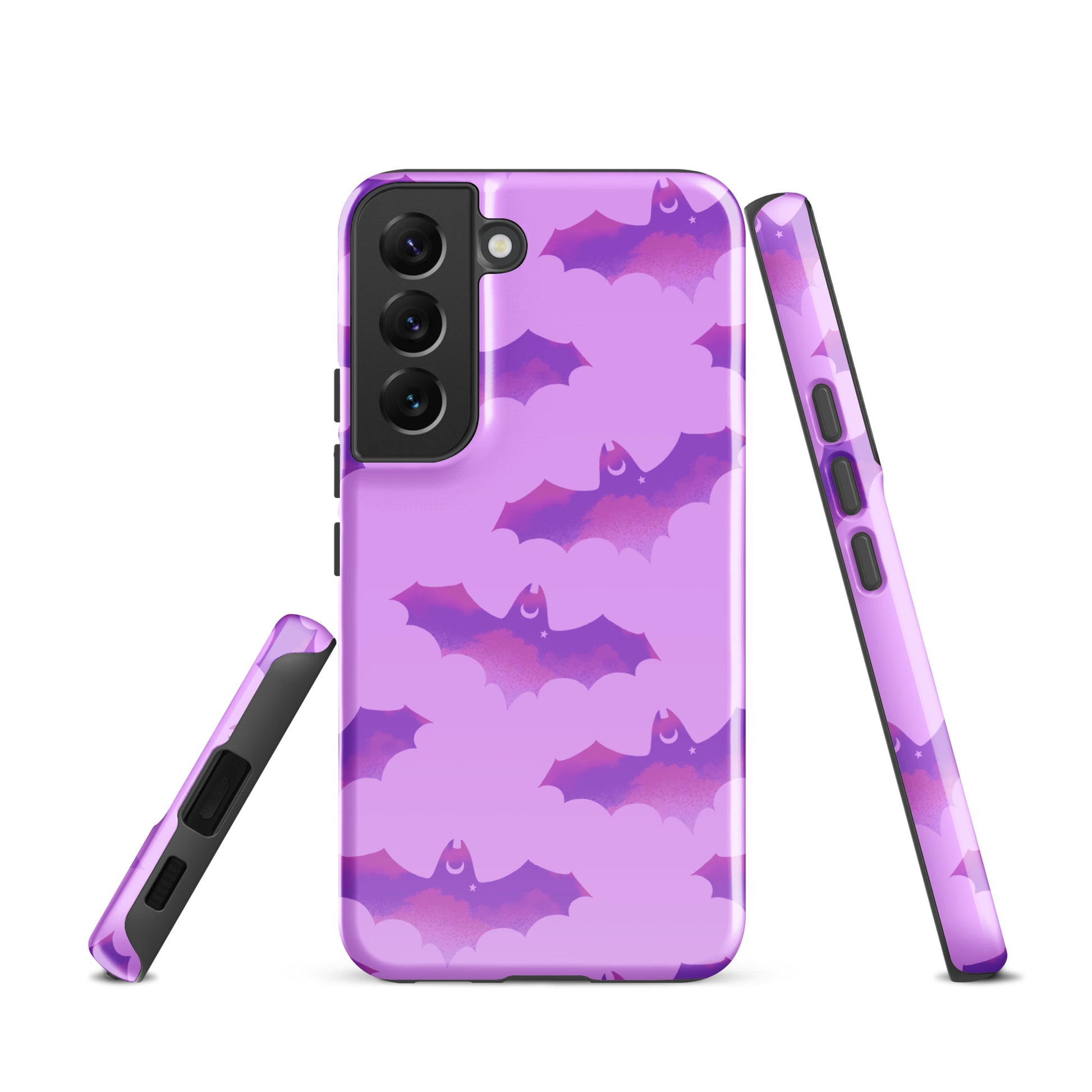 Aensland Samsung® Tough Case features a stylish bat design, providing durability and protection for your phone.