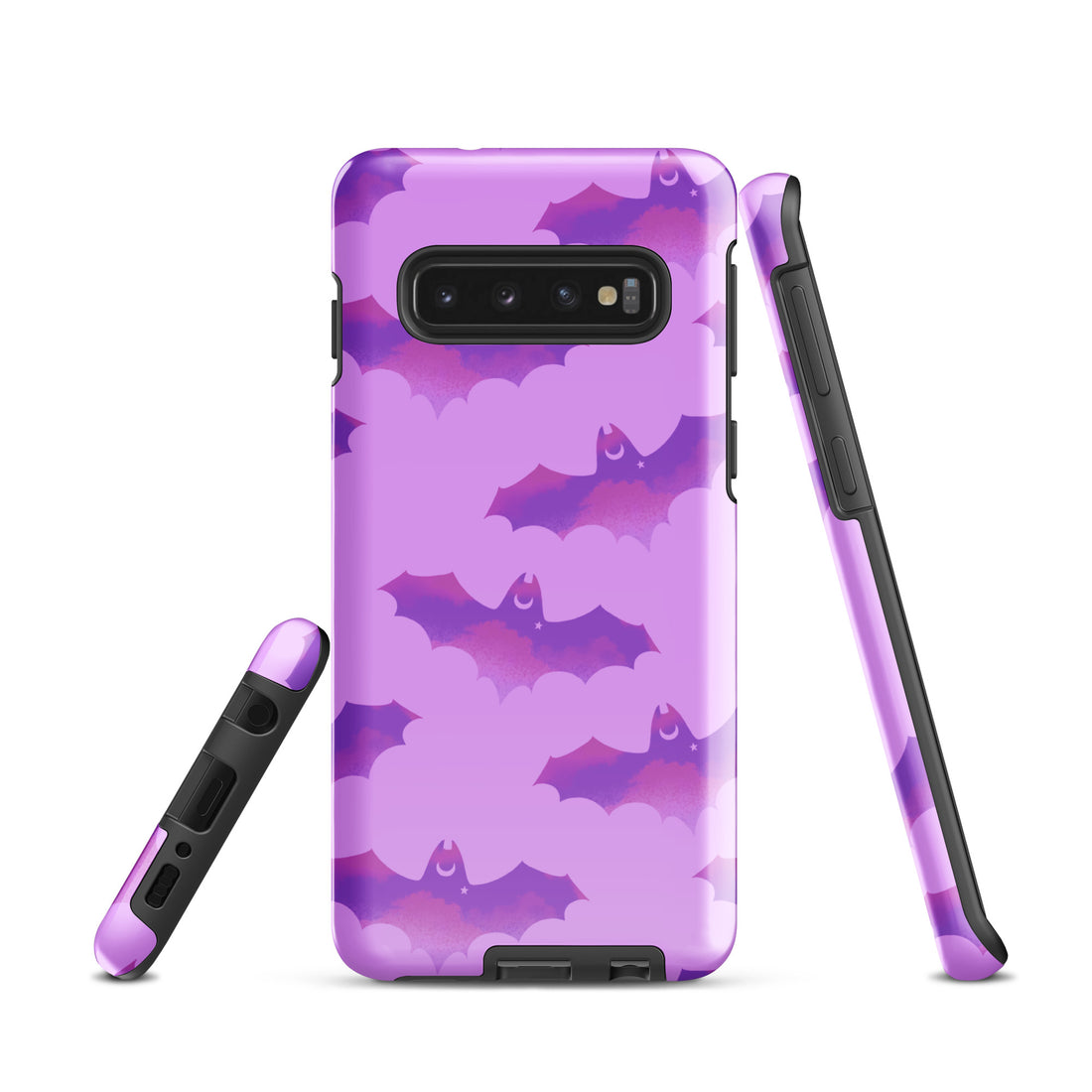 Stylish Aensland Samsung® Tough Case features a vibrant bat design, offering durability and impact protection for your phone.