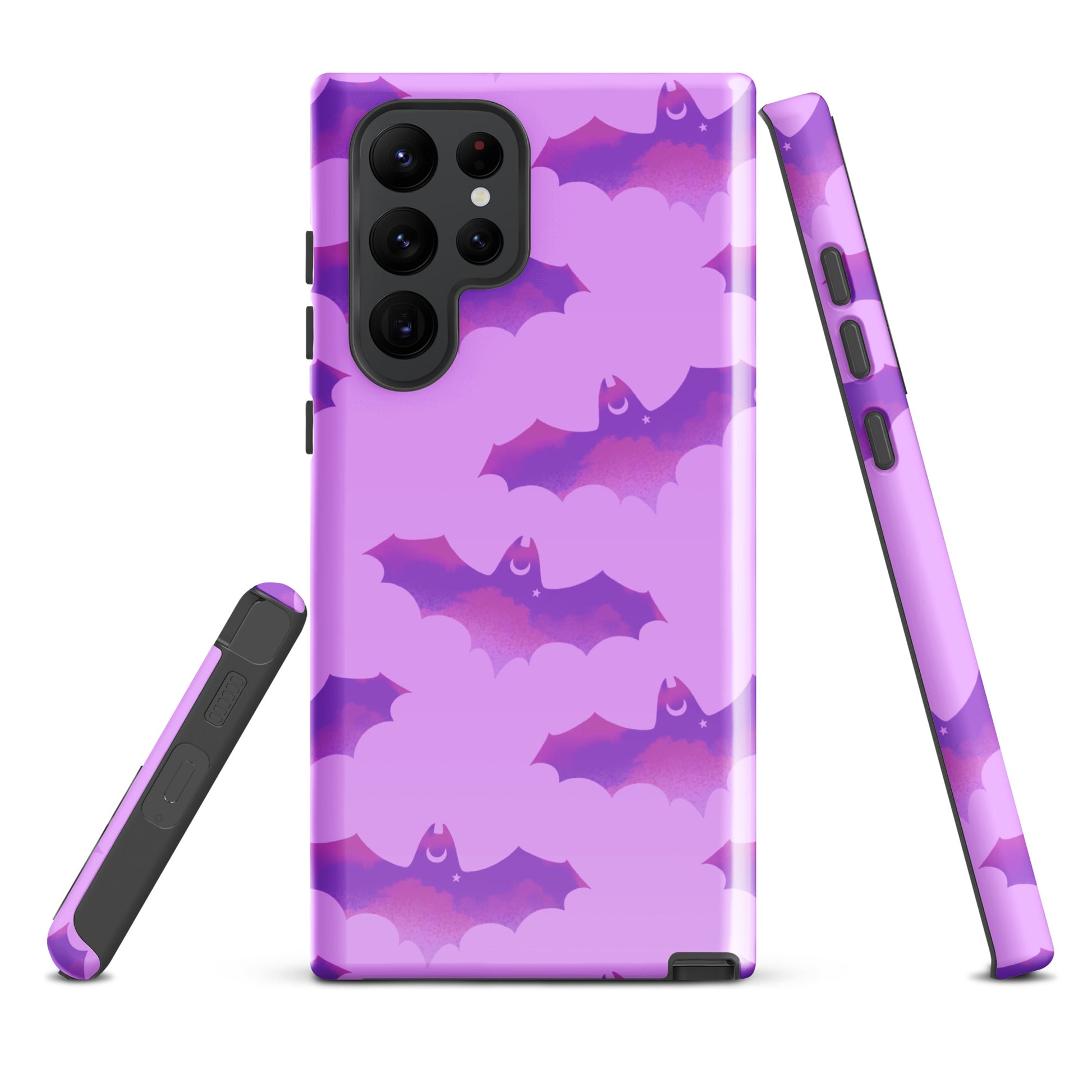 Aensland Samsung® Tough Case features a sleek bat design, ensuring your phone stays stylish and protected from damage.