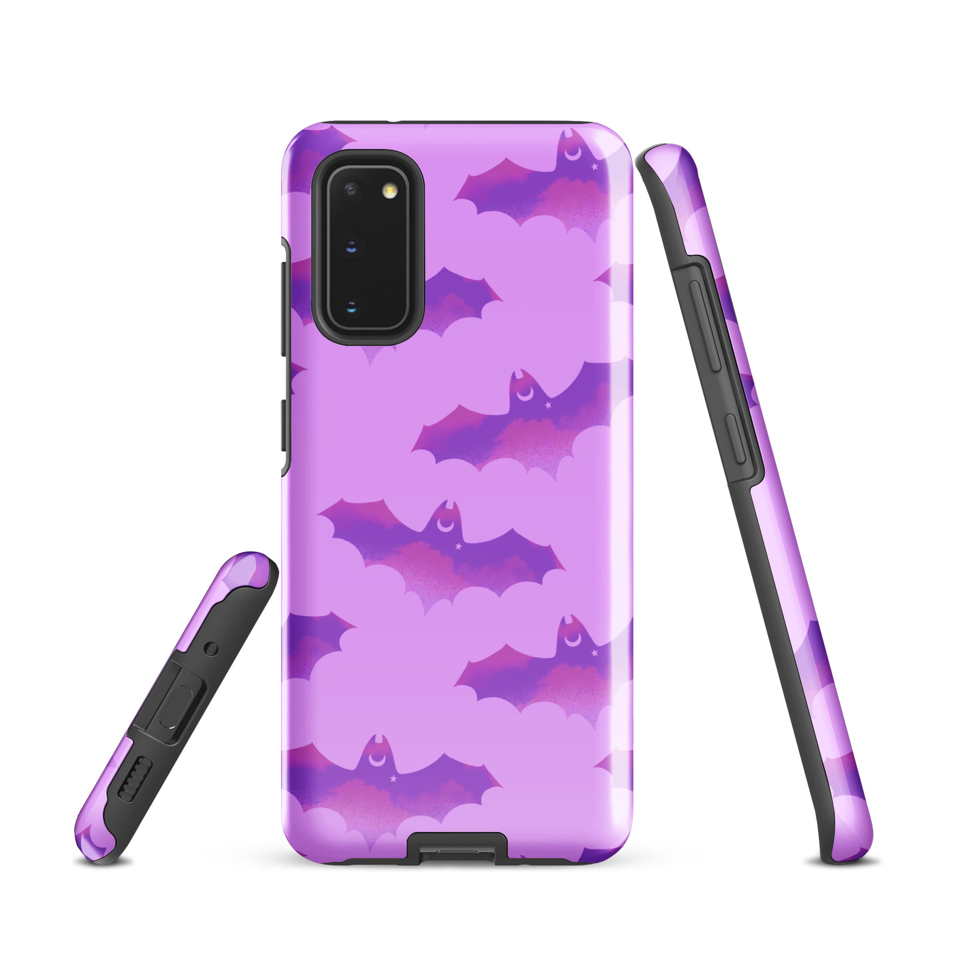 Aensland Samsung® Tough Case features a stylish bat design, providing durable protection for your Galaxy S20.