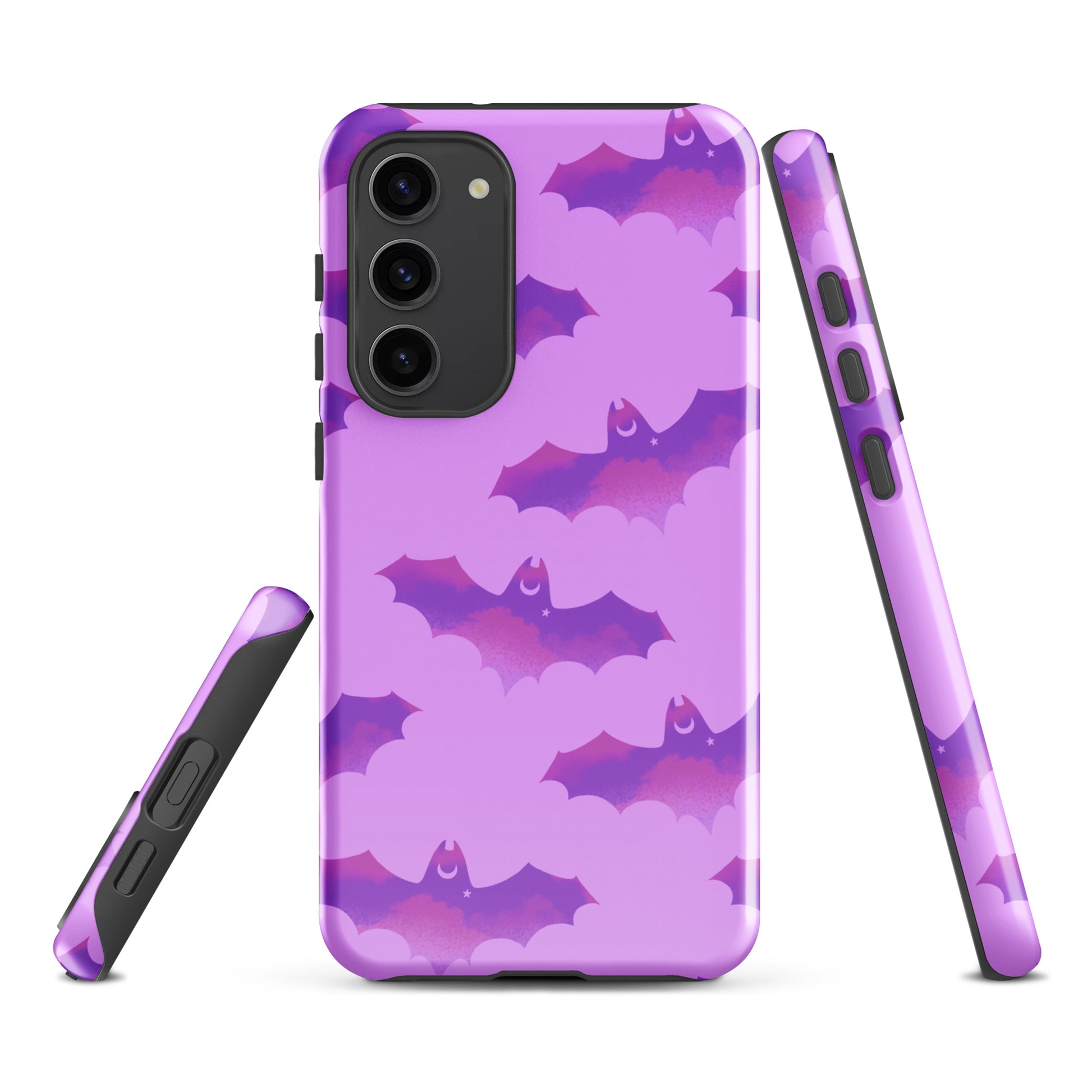 Stylish Aensland Samsung® Tough Case features bat design, offering impact protection for your Galaxy S23 Plus.