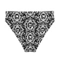 Stylish Queen's Beloved Kitty High-waisted Bikini Bottom, perfect for beach days and lounging in elegance.