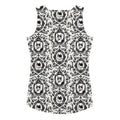 Stylish Queen's Beloved Kitty Tank Top featuring a unique cat pattern, perfect for a regal casual look.