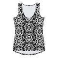 Stylish Queen's Beloved Kitty Tank Top features a regal cat print, perfect for casual elegance. Ideal for year-round wear.