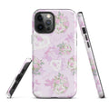 Stylish Anniversary iPhone® Tough Case featuring floral designs, ensuring your phone stays safe and fashionable.