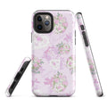 Stylish Anniversary iPhone® Tough Case features a floral design with durable, dual-layer protection for your phone.