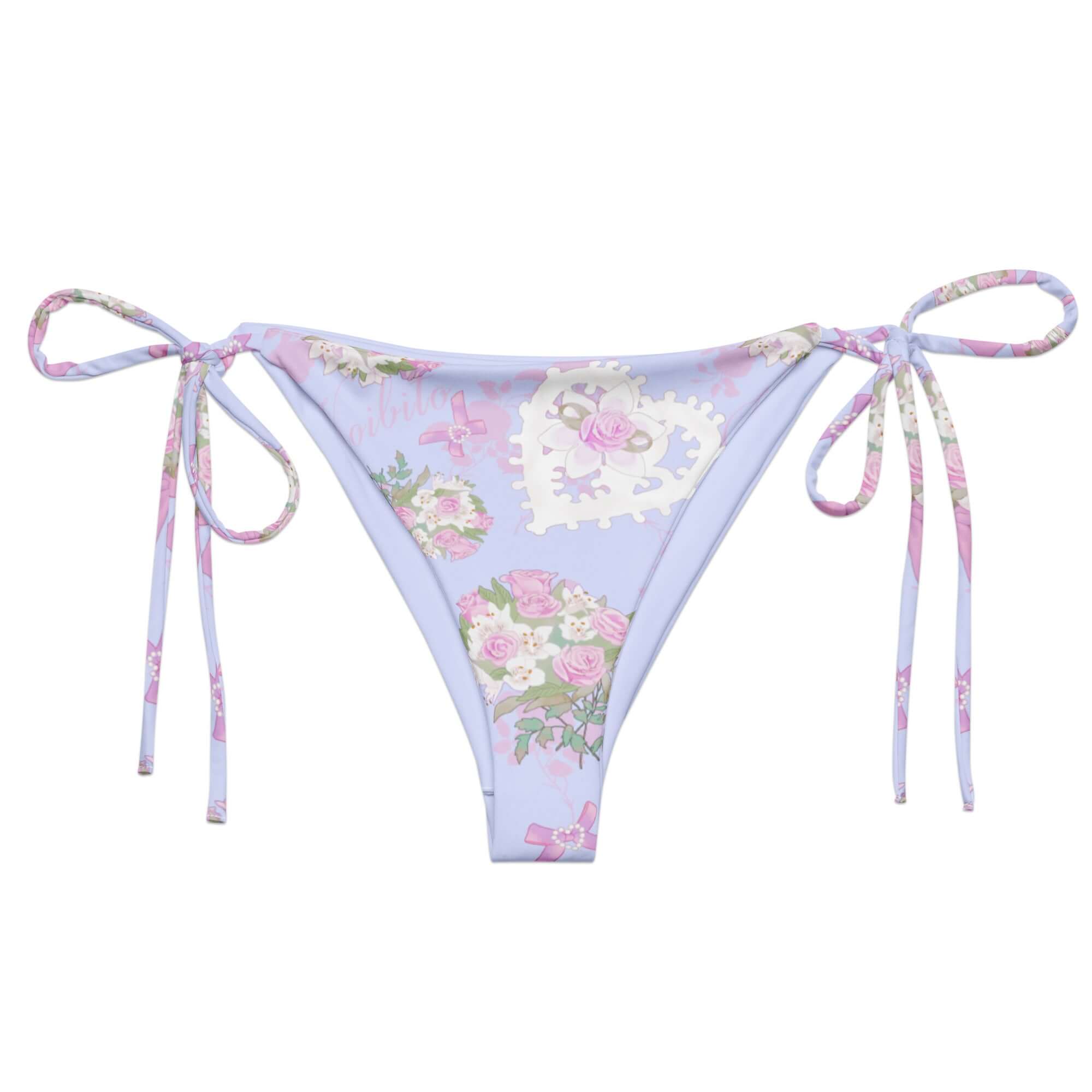 Kawaii Clothing Anniversary String Bikini Bottom - Koibito Clothing