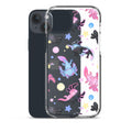 Colorful Axolotl iPhone® Clear Case featuring a flexible design for protection against scratches and dust.