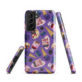 Stylish Berry Samsung® Tough Case featuring a vibrant dessert design, providing durable protection for your phone.