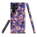 Stylish Berry Samsung® Tough Case featuring dessert designs, offering durable and protective phone coverage.